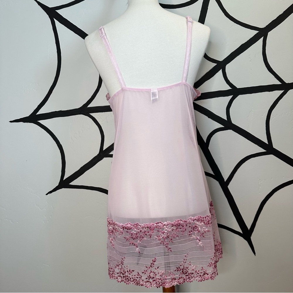 pink sheer lace dress - Picture 6 of 6